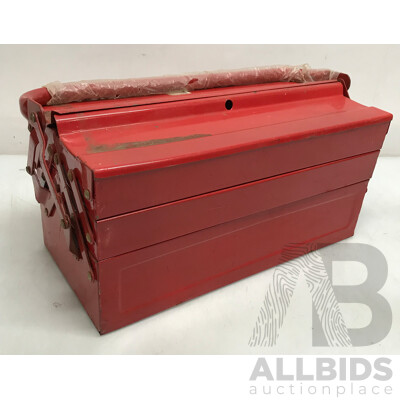 Red Cantilever Tool Box