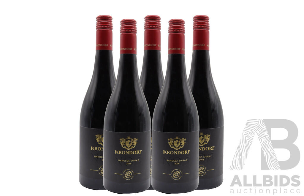 Krondorf No 5 Barossa Shiraz Vintage 2018 X 5