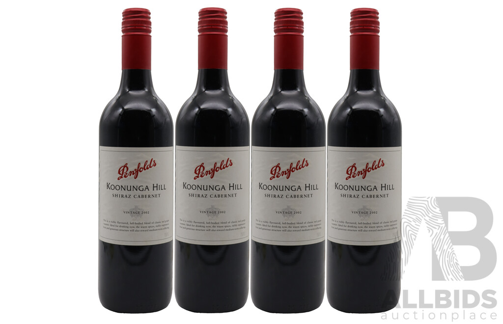 Penfolds Koonunga Hill Shiraz Cabernet Vintage 2002