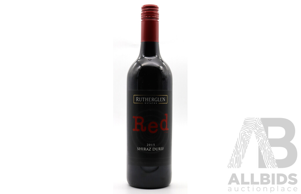 Rutherglen Estate Red Shiraz Durif Vintage 2015 X 6