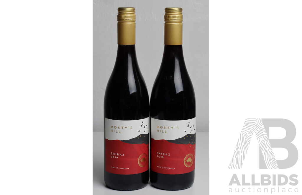 Monty's Hill Shiraz Vintage 2019 X 2