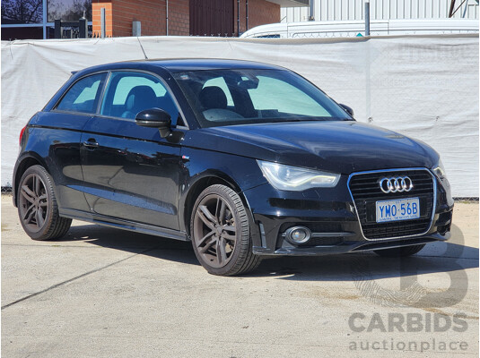 1/2012 Audi A1 1.4 TFSI Sport 8X MY12 3d Hatchback Black 1.4L