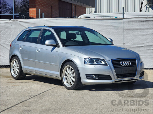 7/2010 Audi A3 Sportback 1.8 TFSI Ambition 8P MY09 5d Hatchback Silver Or Chrome 1.8L