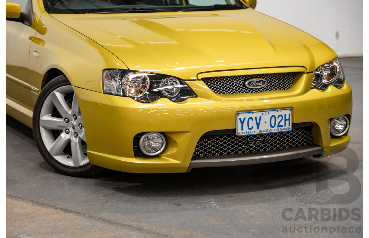 10/2003 Ford FPV GT-P BA Build No.671 4d Sedan Acid Rush Gold Metallic V8 5.4L