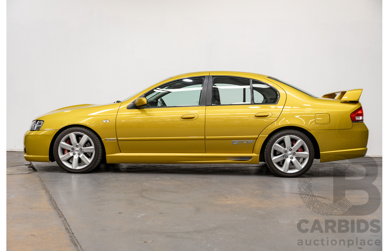 10/2003 Ford FPV GT-P BA Build No.671 4d Sedan Acid Rush Gold Metallic V8 5.4L