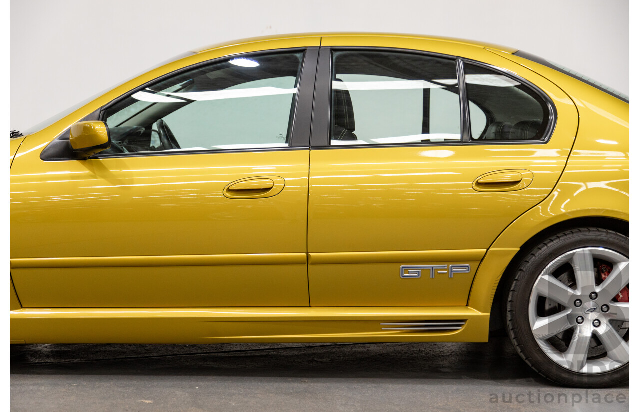 10/2003 Ford FPV GT-P BA Build No.671 4d Sedan Acid Rush Gold Metallic V8 5.4L