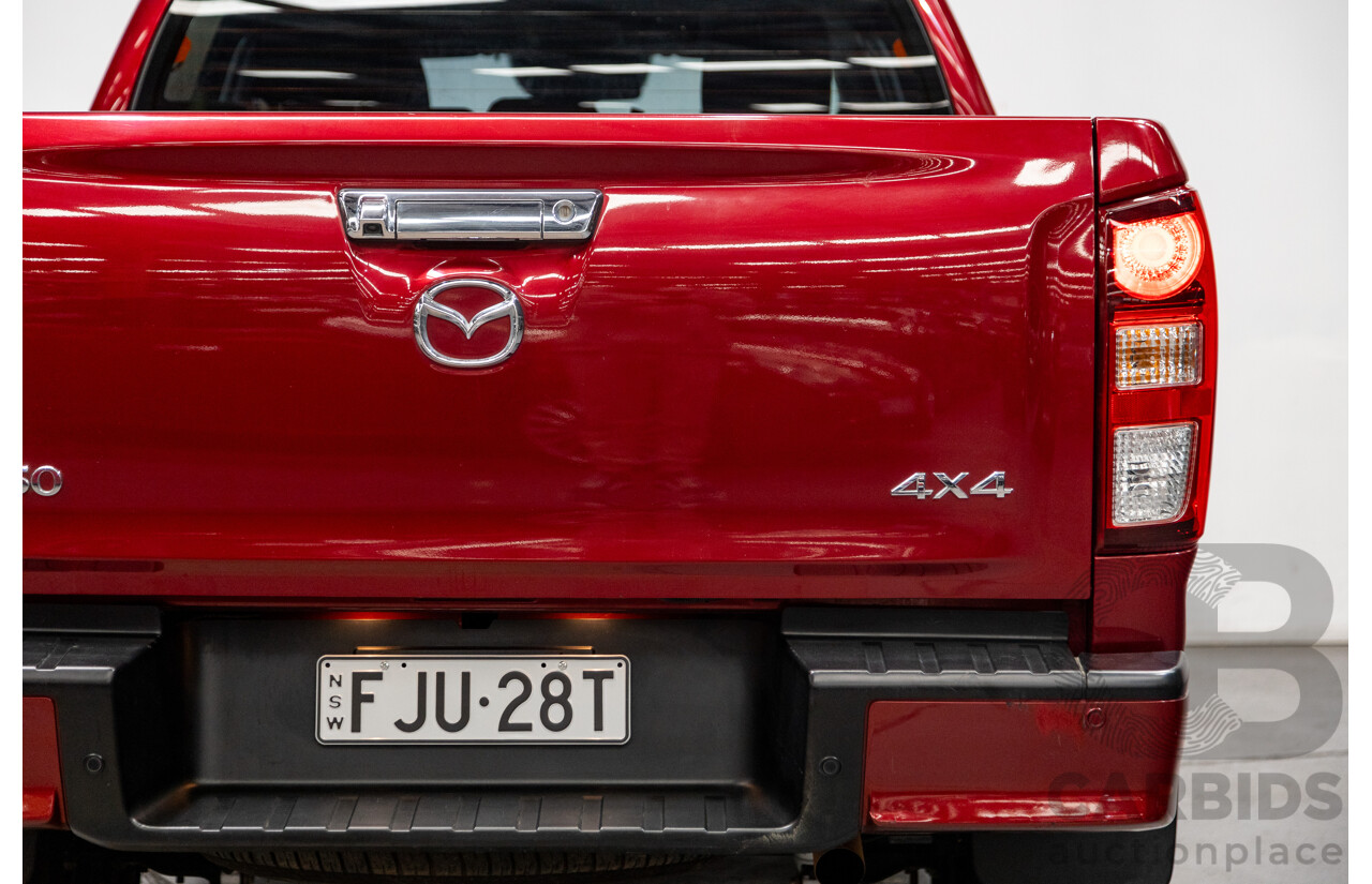 10/2021 Mazda BT-50 XTR (4x4) TF MY21 4d Dual Cab Red Volcano Turbo Diesel 3.0L