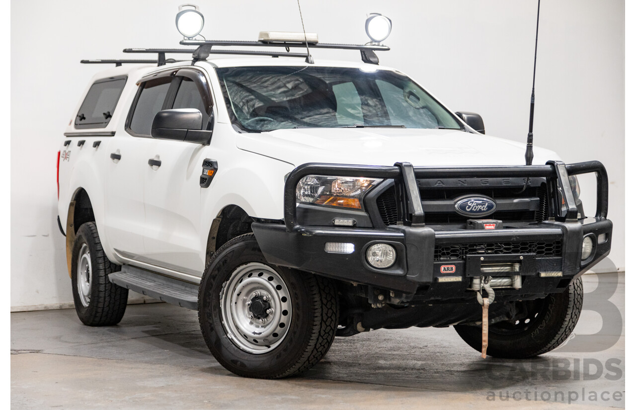 5/2017 Ford Ranger XL Plus 3.2 (4x4) PX MKII 4d Dual Cab Utility Cool White Turbo Diesel 3.2L