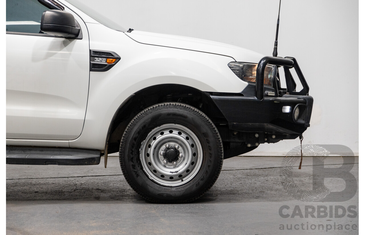 5/2017 Ford Ranger XL Plus 3.2 (4x4) PX MKII 4d Dual Cab Utility Cool White Turbo Diesel 3.2L