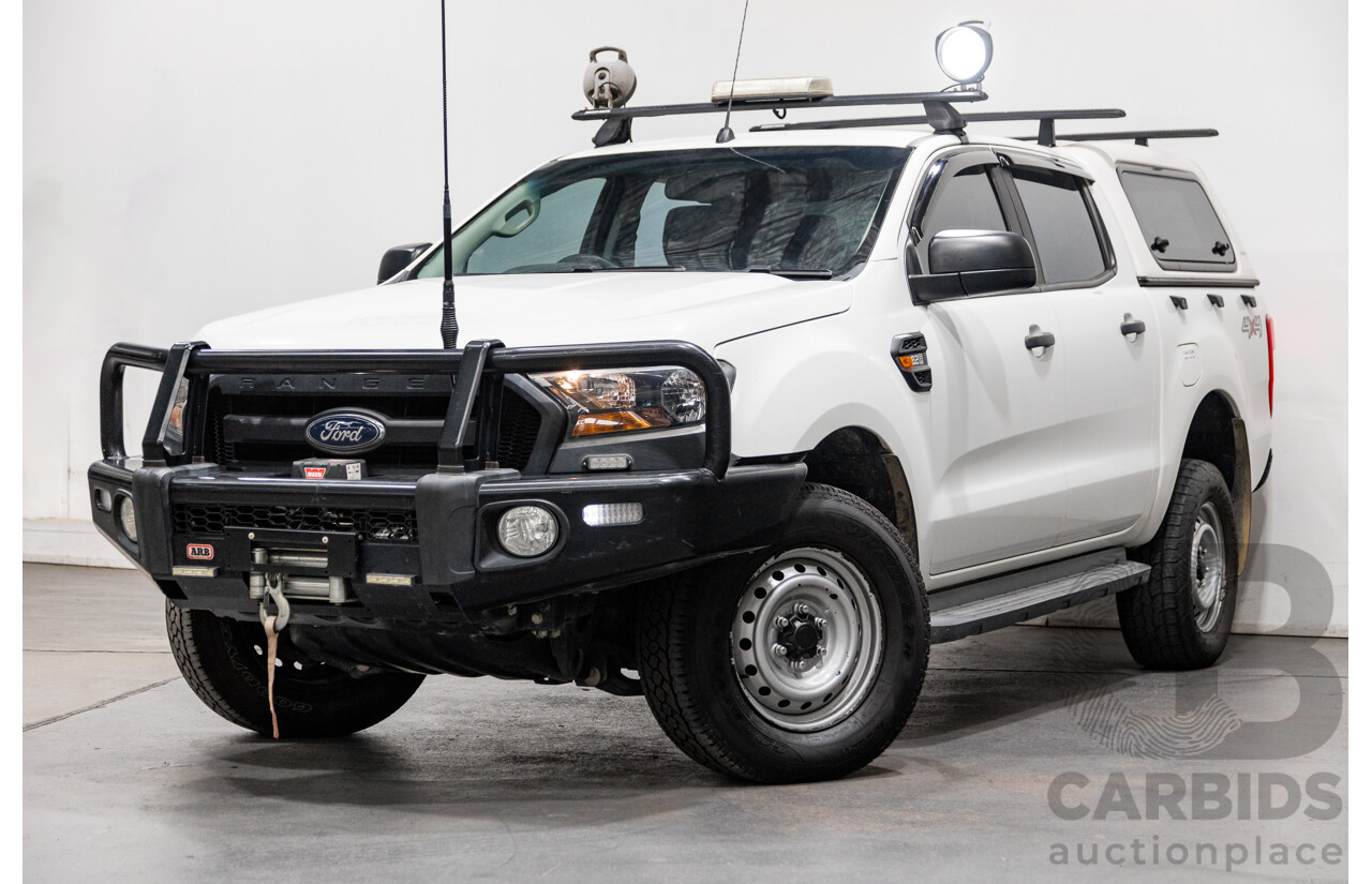 5/2017 Ford Ranger XL Plus 3.2 (4x4) PX MKII 4d Dual Cab Utility Cool White Turbo Diesel 3.2L