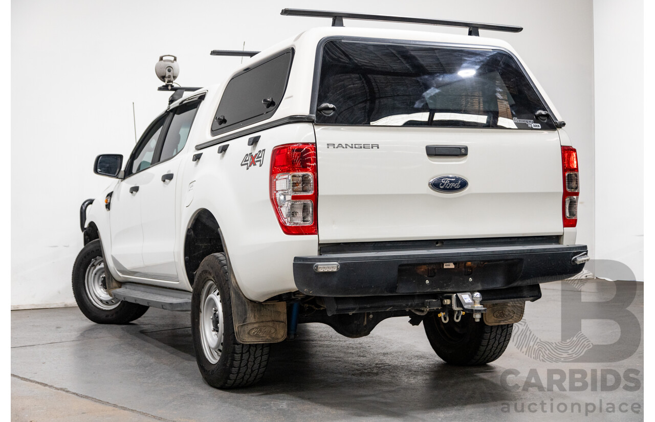 5/2017 Ford Ranger XL Plus 3.2 (4x4) PX MKII 4d Dual Cab Utility Cool White Turbo Diesel 3.2L