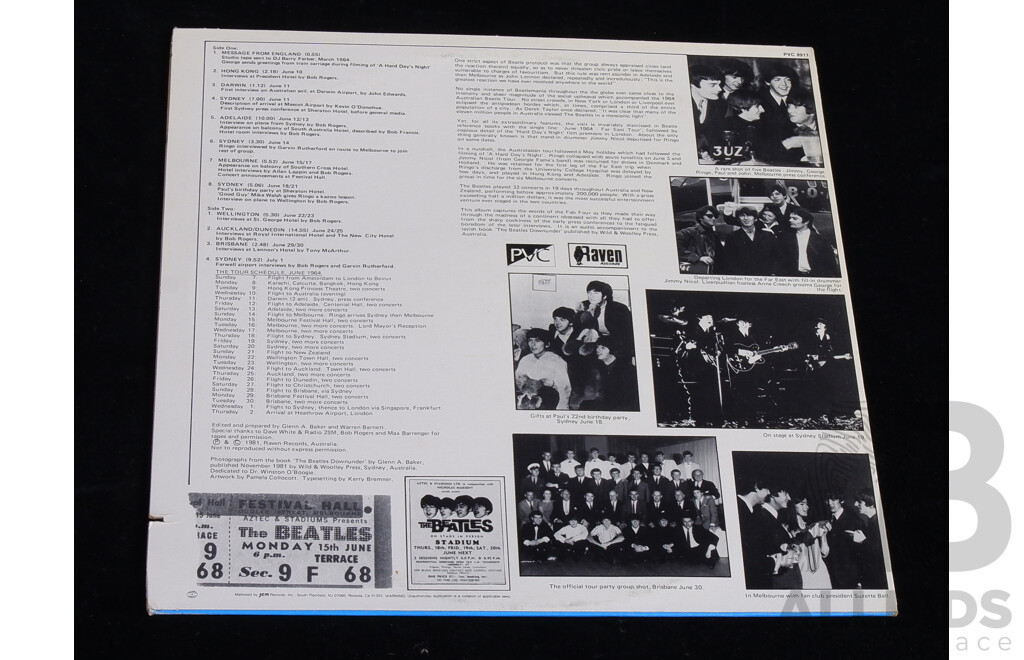 The Beatles, Talk Down Under, Interviews and Press Conferences, PVC8911, Vinyl LP Record