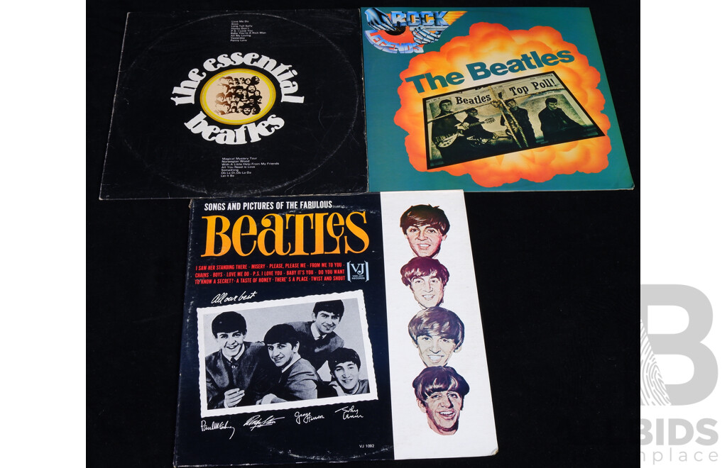 Collection Three The Beatles Titles, All Vinyl LP Records