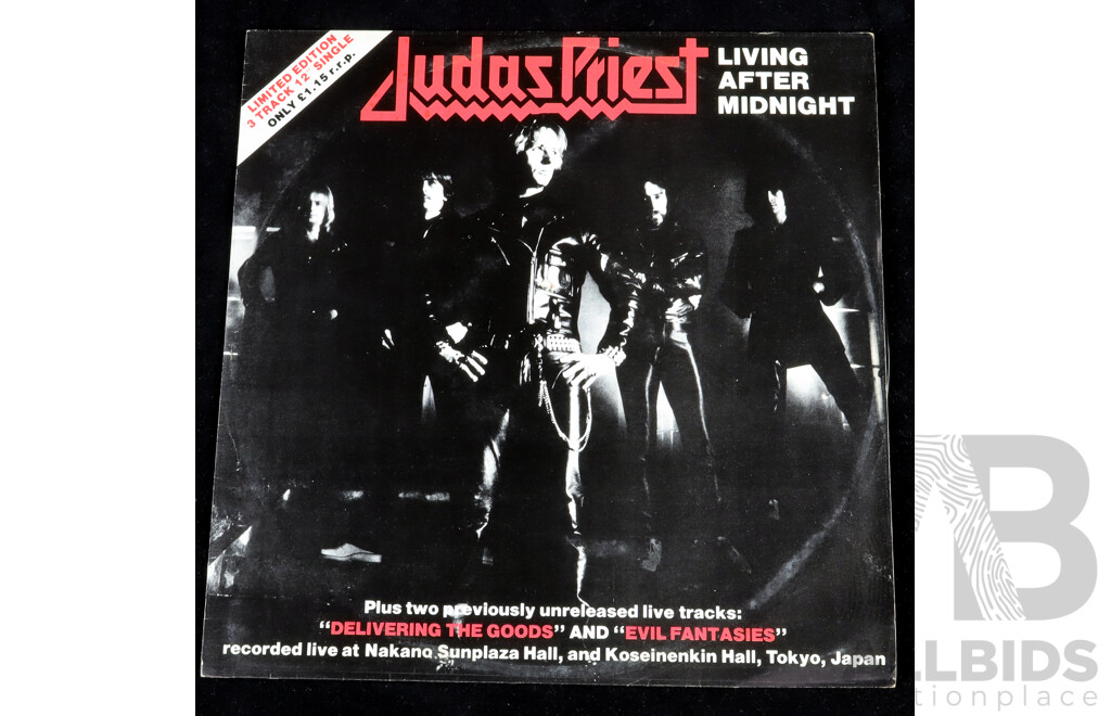 Judas Priest, Limited Edition 3 Track 12 Inch Vinyl Record Single