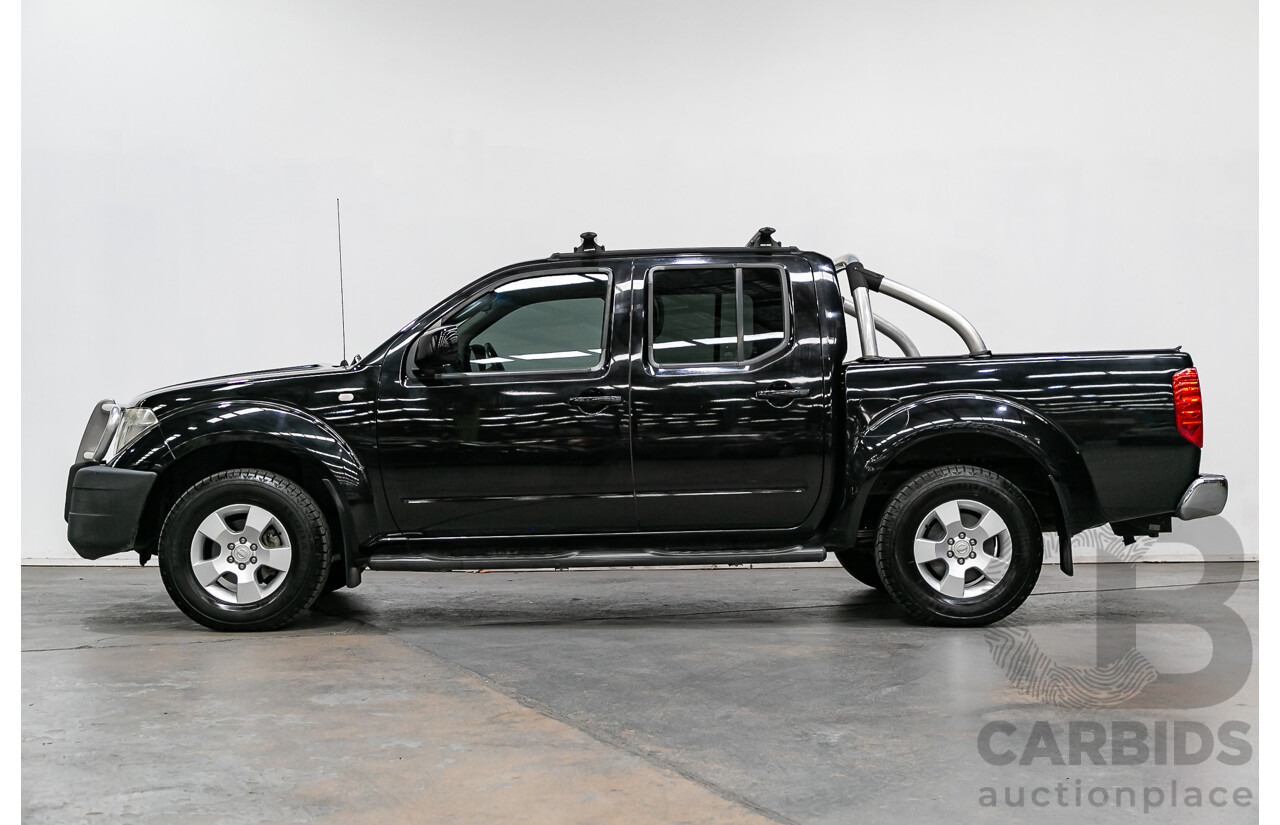 5/2010 Nissan Navara ST (4x4) D40 Dual Cab P/Up Black Turbo Diesel 2.5L