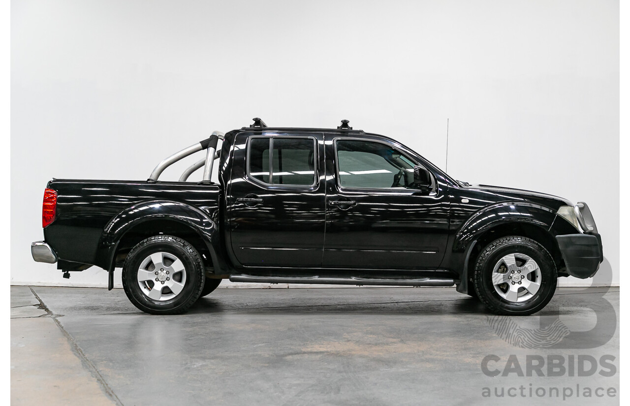 5/2010 Nissan Navara ST (4x4) D40 Dual Cab P/Up Black Turbo Diesel 2.5L