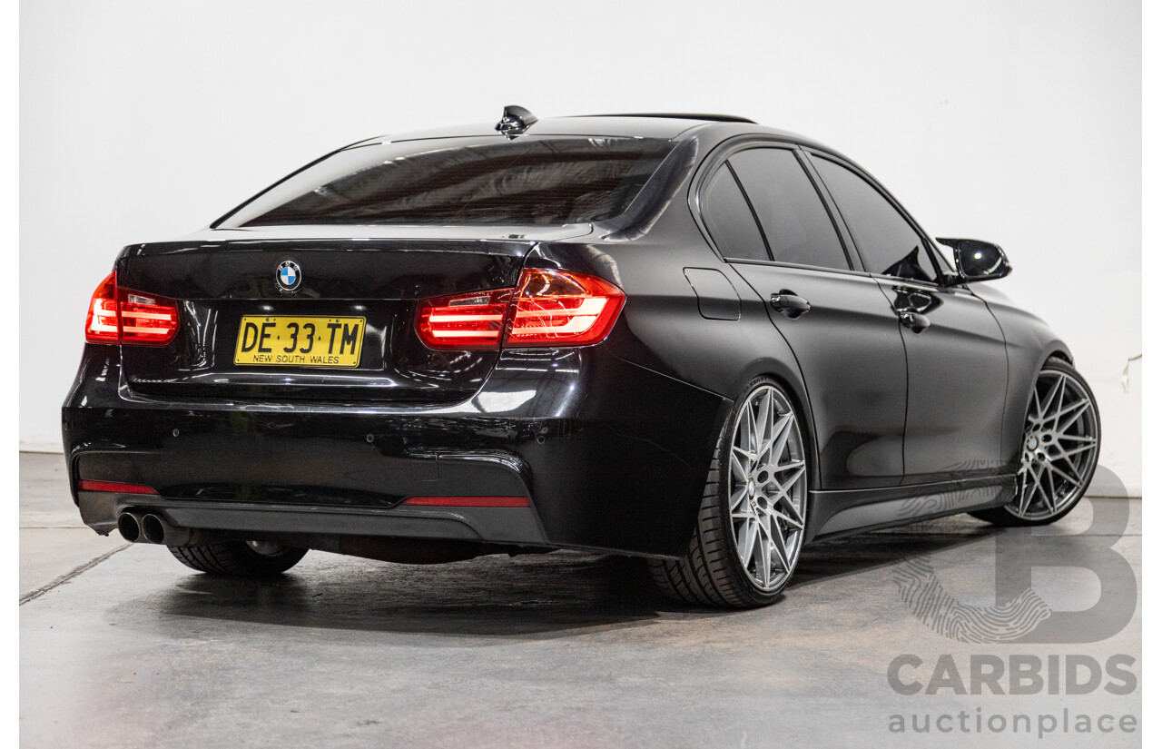 07/2013 BMW 328i M-Sport Package F30 MY13 4d Black Turbo 2.0L