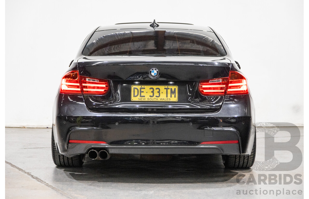 07/2013 BMW 328i M-Sport Package F30 MY13 4d Black Turbo 2.0L