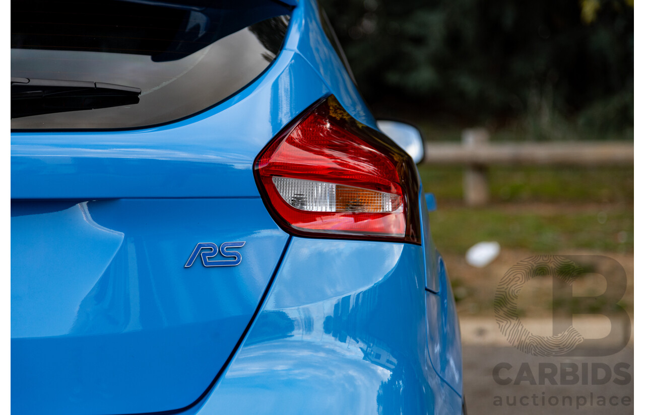 04/2017 Ford Focus RS (AWD) LZ MY17 4d Hatchback Nitrous Blue Turbo 2.3L