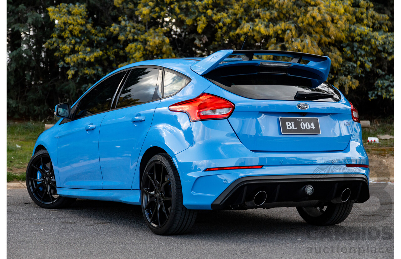 04/2017 Ford Focus RS (AWD) LZ MY17 4d Hatchback Nitrous Blue Turbo 2.3L