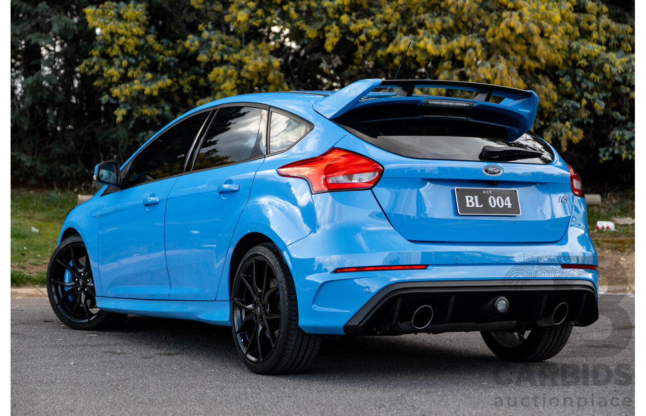 04/2017 Ford Focus RS (AWD) LZ MY17 4d Hatchback Nitrous Blue Turbo 2.3L