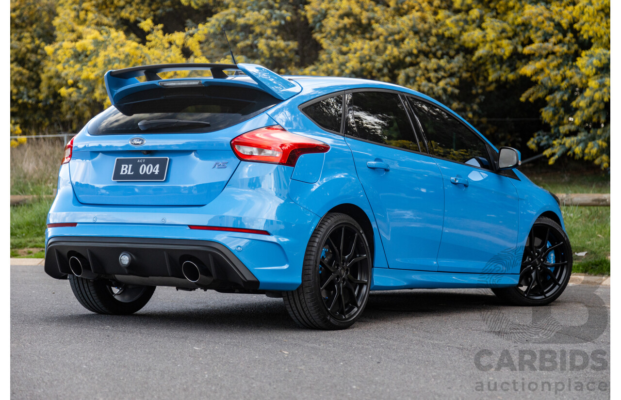 04/2017 Ford Focus RS (AWD) LZ MY17 4d Hatchback Nitrous Blue Turbo 2.3L