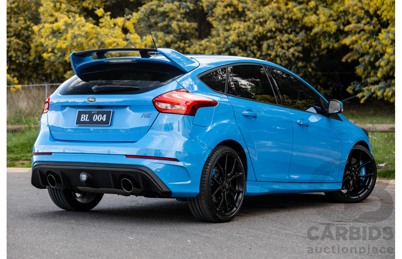 04/2017 Ford Focus RS (AWD) LZ MY17 4d Hatchback Nitrous Blue Turbo 2.3L