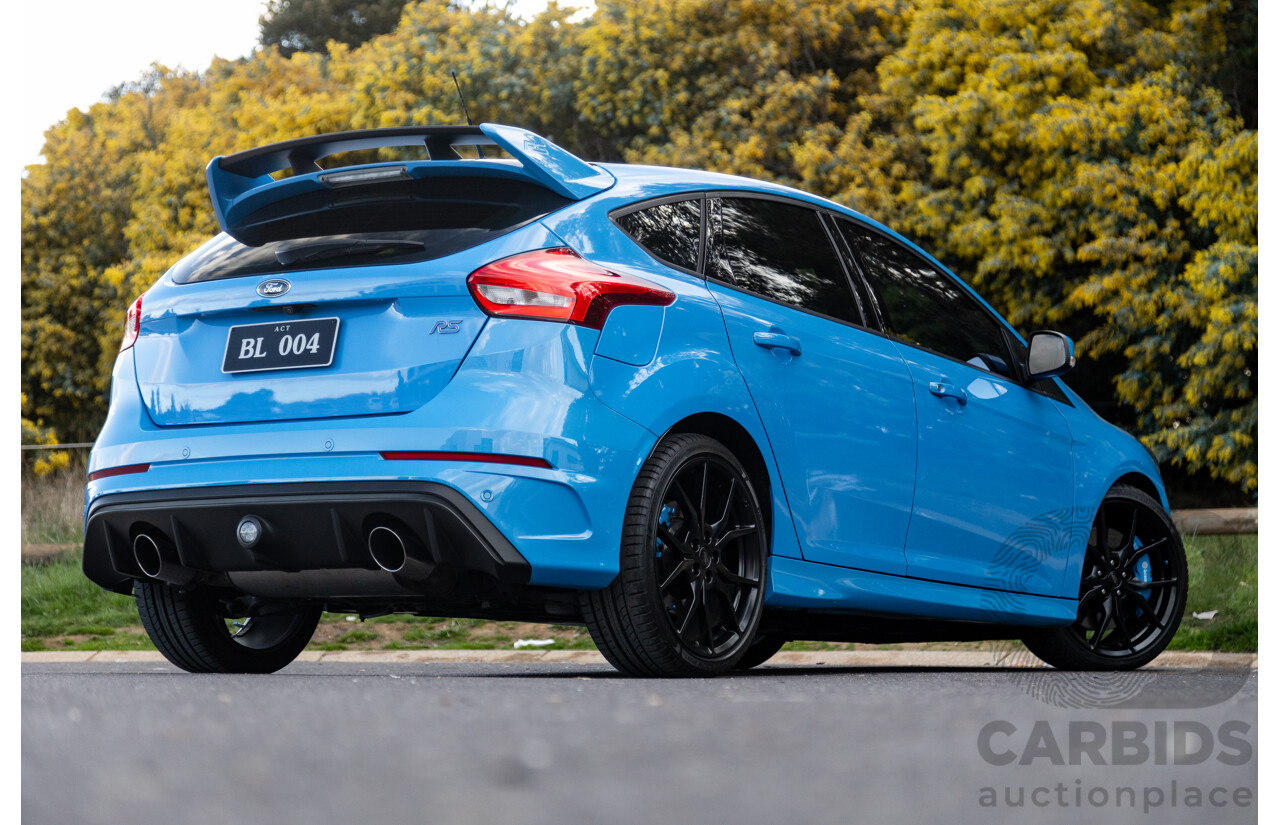 04/2017 Ford Focus RS (AWD) LZ MY17 4d Hatchback Nitrous Blue Turbo 2.3L