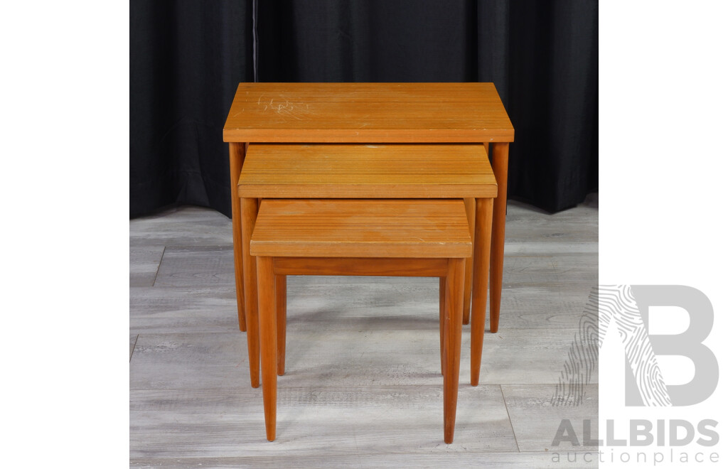 Nest of Three Vintage Side Tables