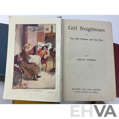 Collection of Antique and Vintage Hard Cover Books Including the Letters of Queen Victoria, John Murray, 1908, Gulliver's Travels, Jonathan Swift, 1937, a Caribbean Mystery, Agatha Christie, the Black Arrow, Robert Louis Stevenson,.......