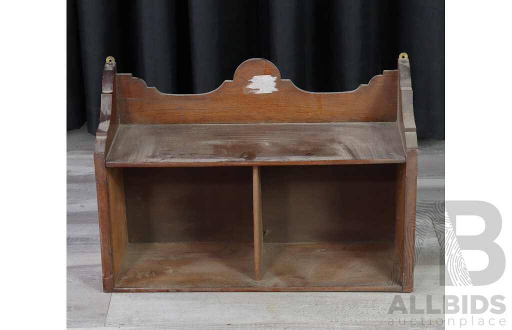 Vintage Timber Open Wall Shelf