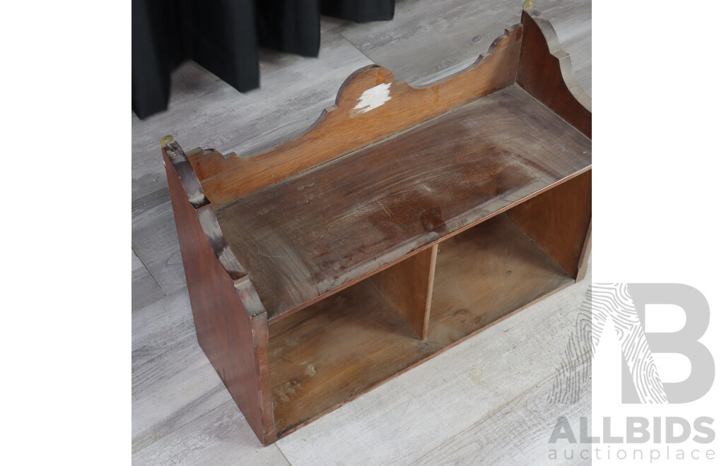 Vintage Timber Open Wall Shelf