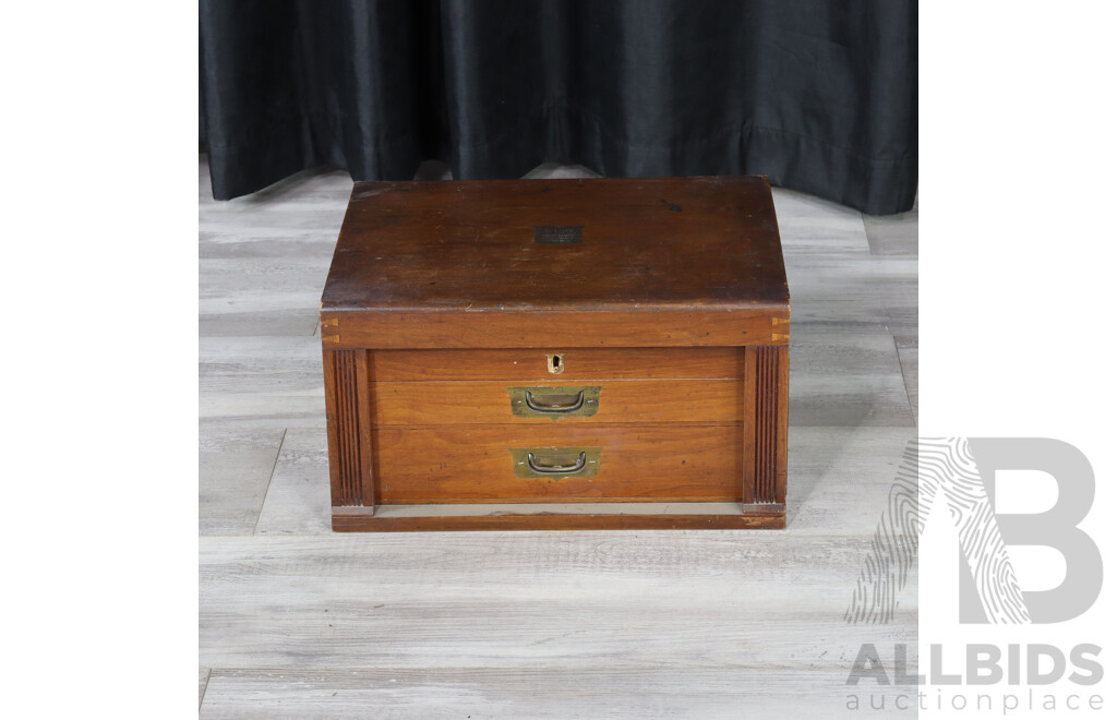 Victorian Mahogany Cutlery Canteen