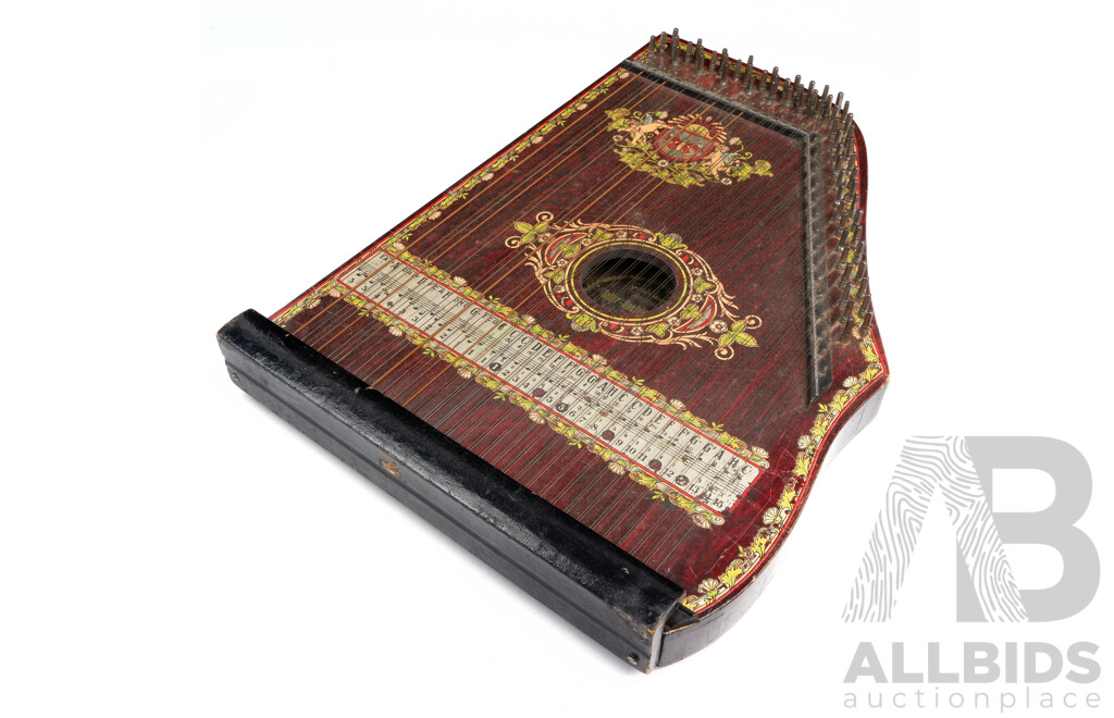 Antique Zither by Austral School of Music Circa Early 20th Century