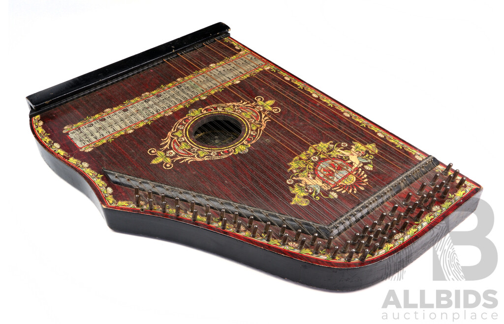 Antique Zither by Austral School of Music Circa Early 20th Century