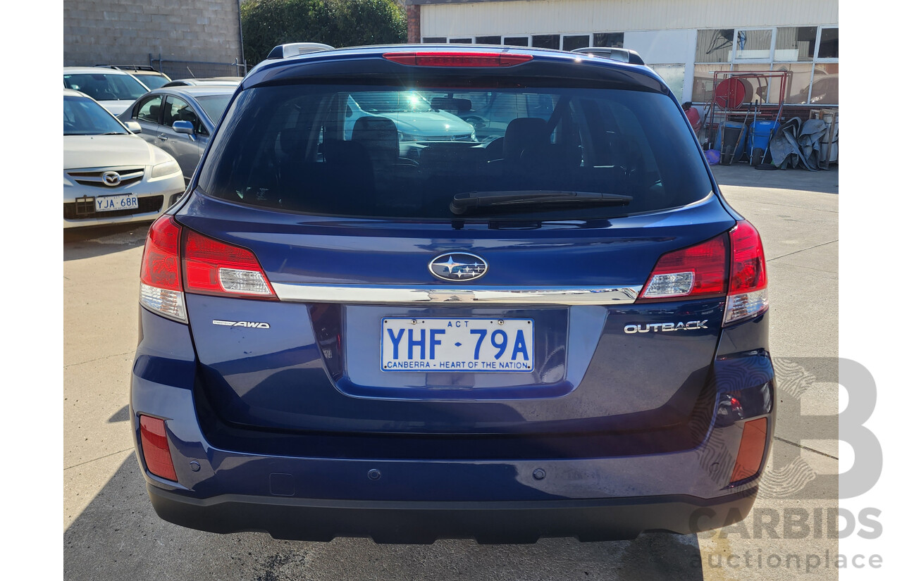 9/2010 Subaru Outback 2.5i Premium MY10 4d Wagon Blue 2.5L