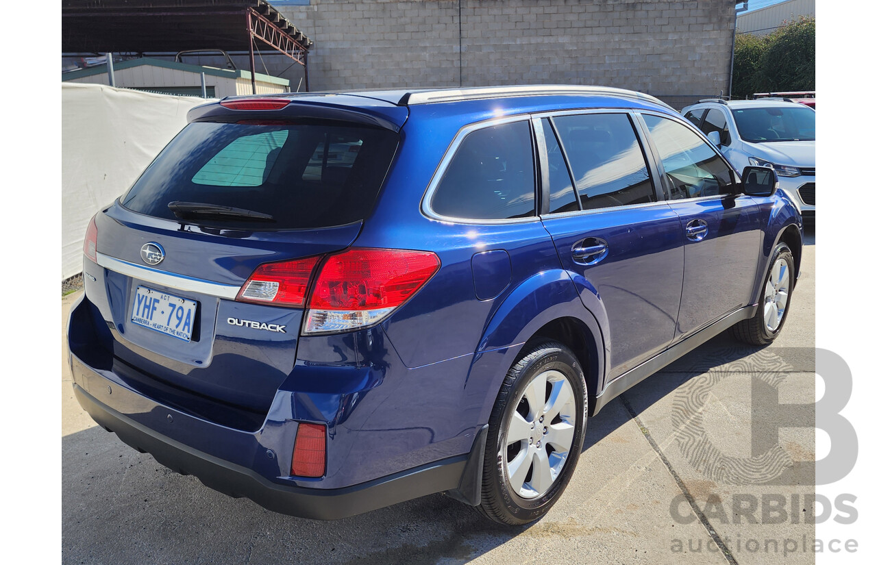 9/2010 Subaru Outback 2.5i Premium MY10 4d Wagon Blue 2.5L