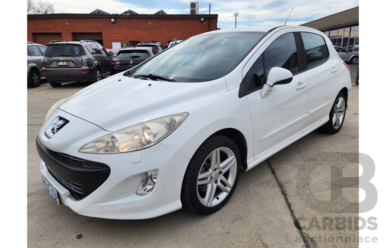 3/2011 Peugeot 308 Sportium  5d Hatchback White 1.6L