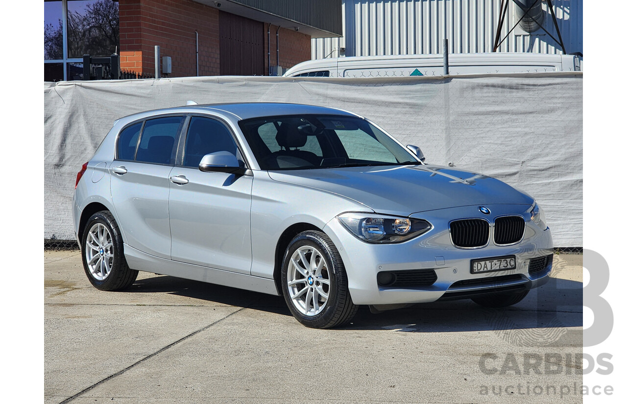 9/2013 Bmw 1 16i F20 5d Hatchback Silver Or Chrome 1.6L