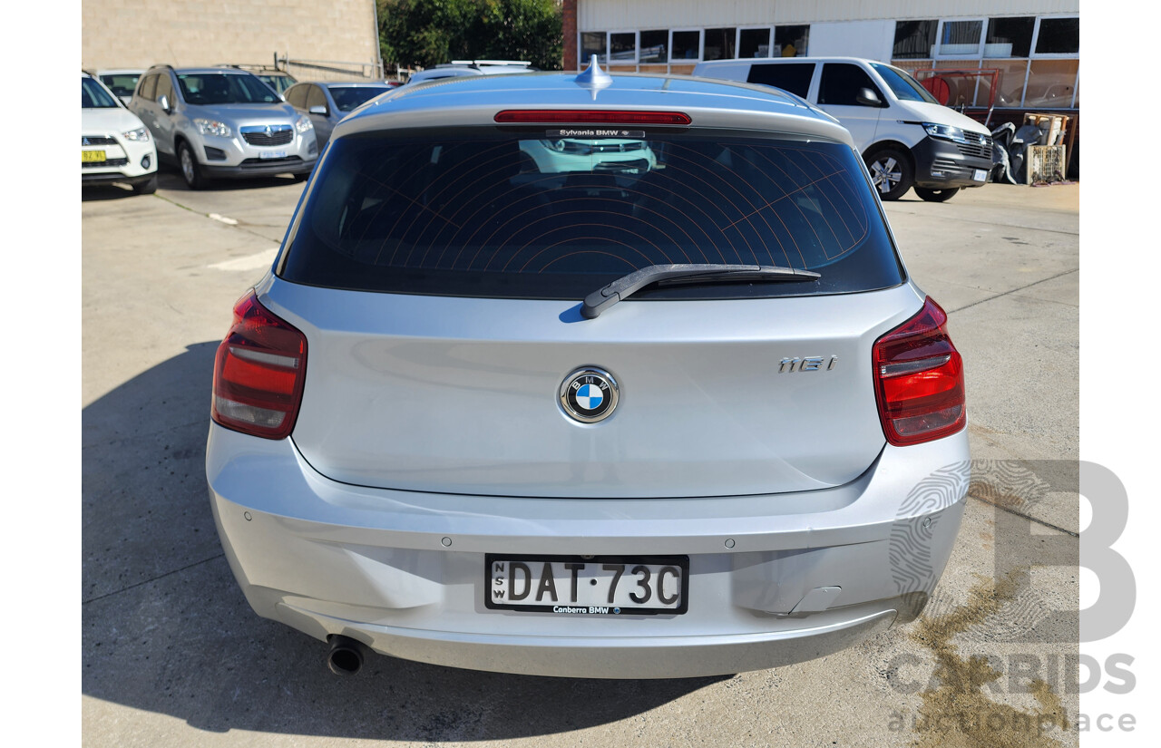 9/2013 Bmw 1 16i F20 5d Hatchback Silver Or Chrome 1.6L