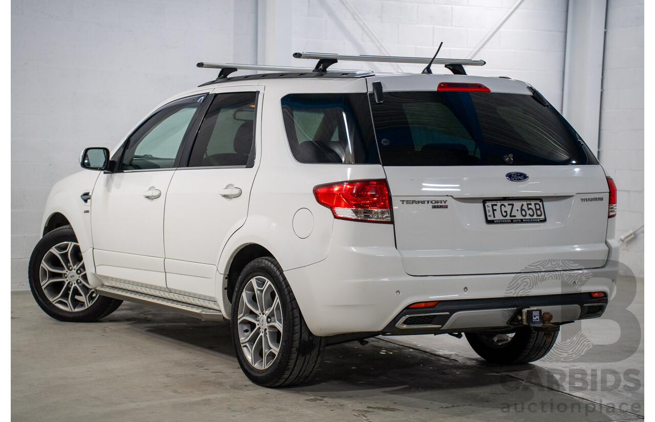 3/2012 Ford Territory Titanium (4x4) SZ 4d Wagon Winter White Turbo Diesel 2.7L