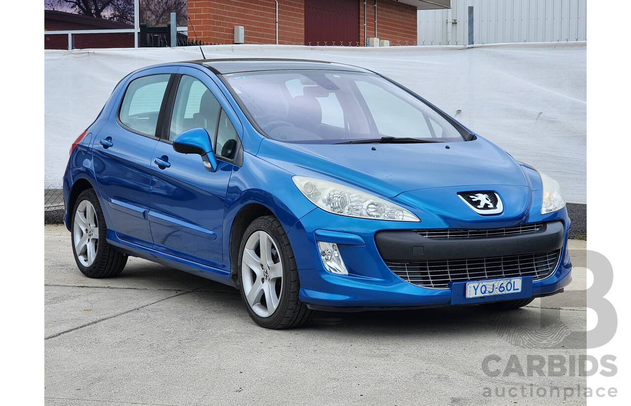 8/2008 Peugeot 308 XSE Turbo  5d Hatchback Blue 1.6L