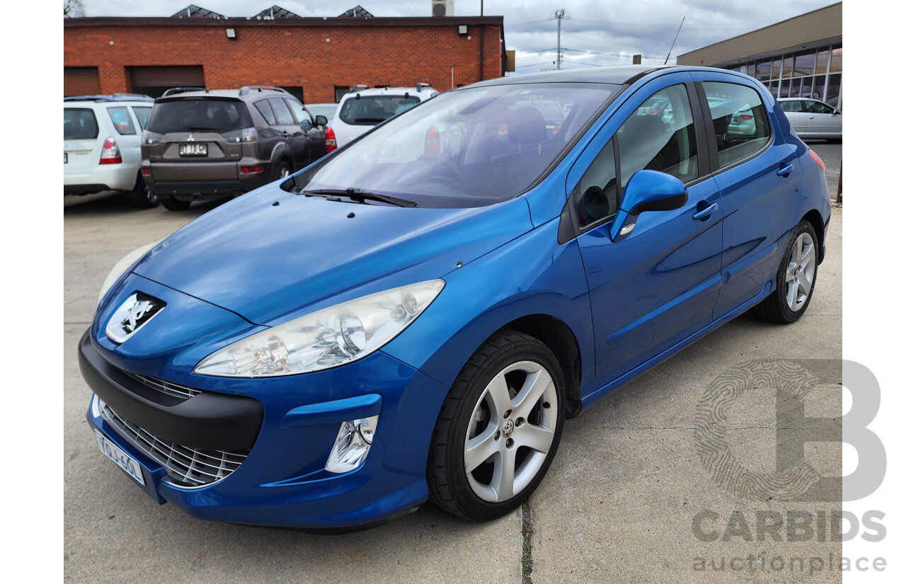 8/2008 Peugeot 308 XSE Turbo  5d Hatchback Blue 1.6L