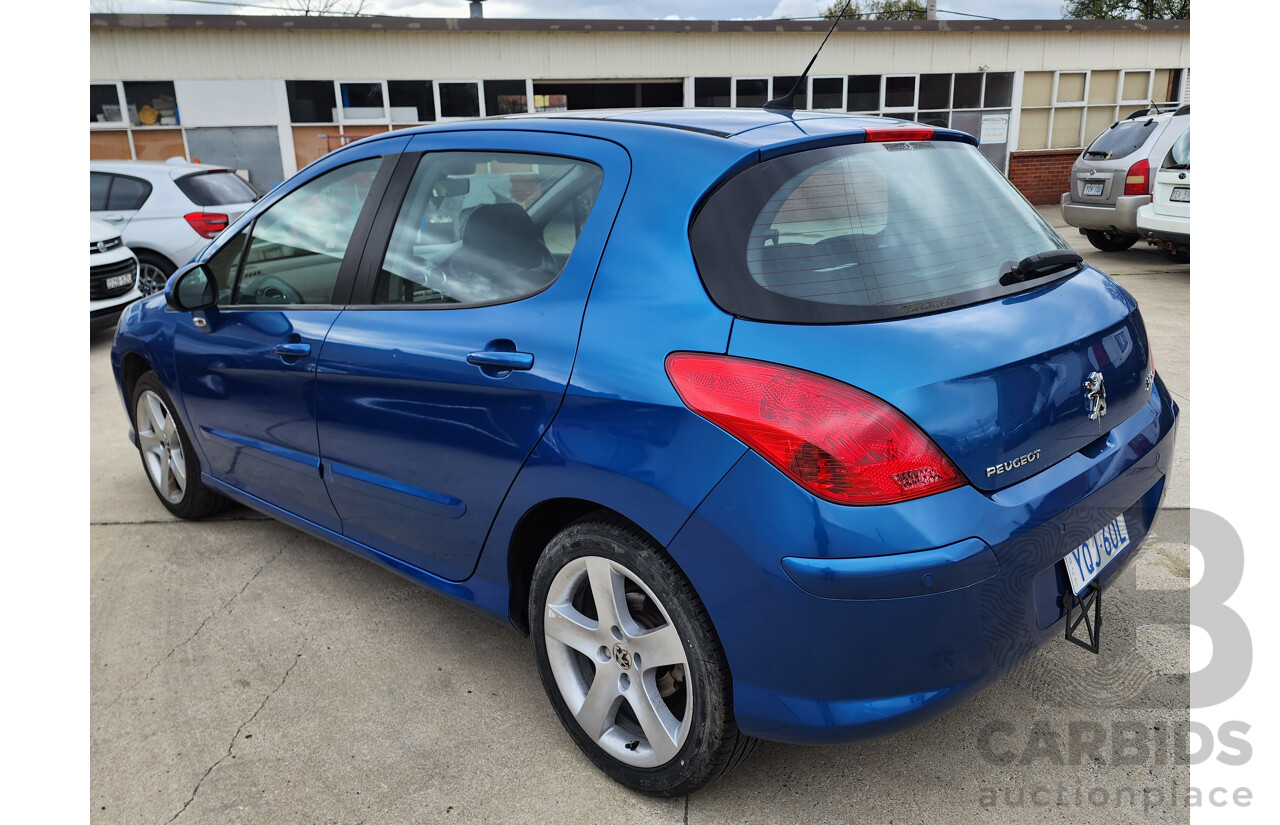 8/2008 Peugeot 308 XSE Turbo  5d Hatchback Blue 1.6L