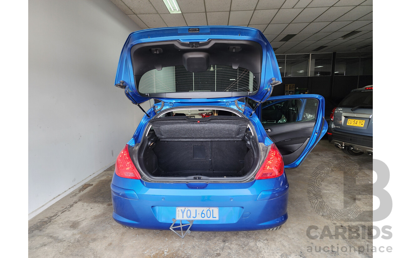 8/2008 Peugeot 308 XSE Turbo  5d Hatchback Blue 1.6L