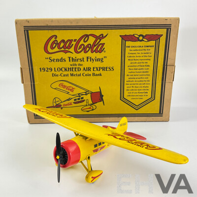 Ertl Diecast Coca Cola 1929 Lockheed Air Express Coin Bank