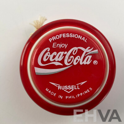 Two Russell Coca Cola Yo-yos Including Championship and Professional