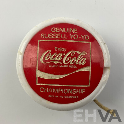 Two Russell Coca Cola Yo-yos Including Championship and Professional