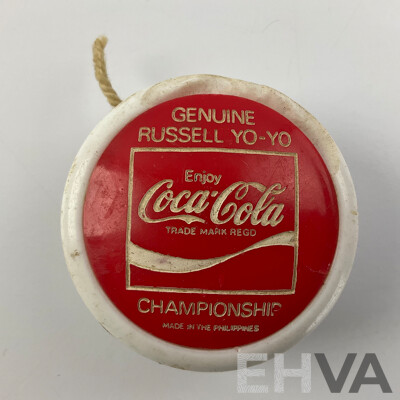 Two Russell Coca Cola Yo-yos Including Championship and Professional