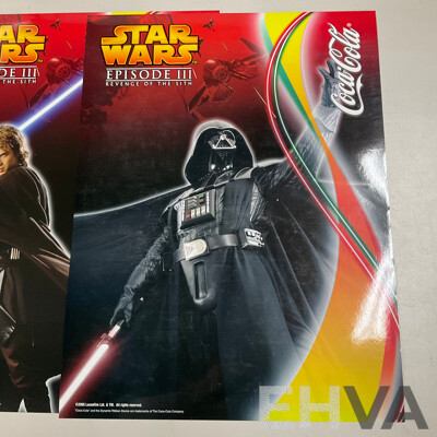 Five Coca Cola/Star Wars Promotion Posters for Episode III Revenge of the Sith